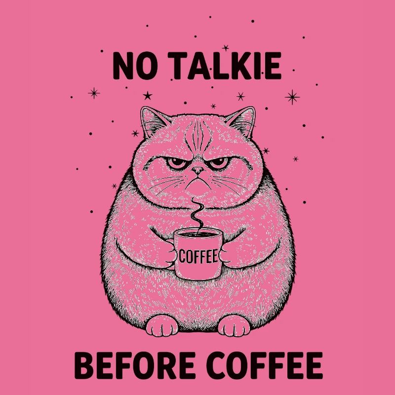 Pas de conversation devant un chat amateur de café