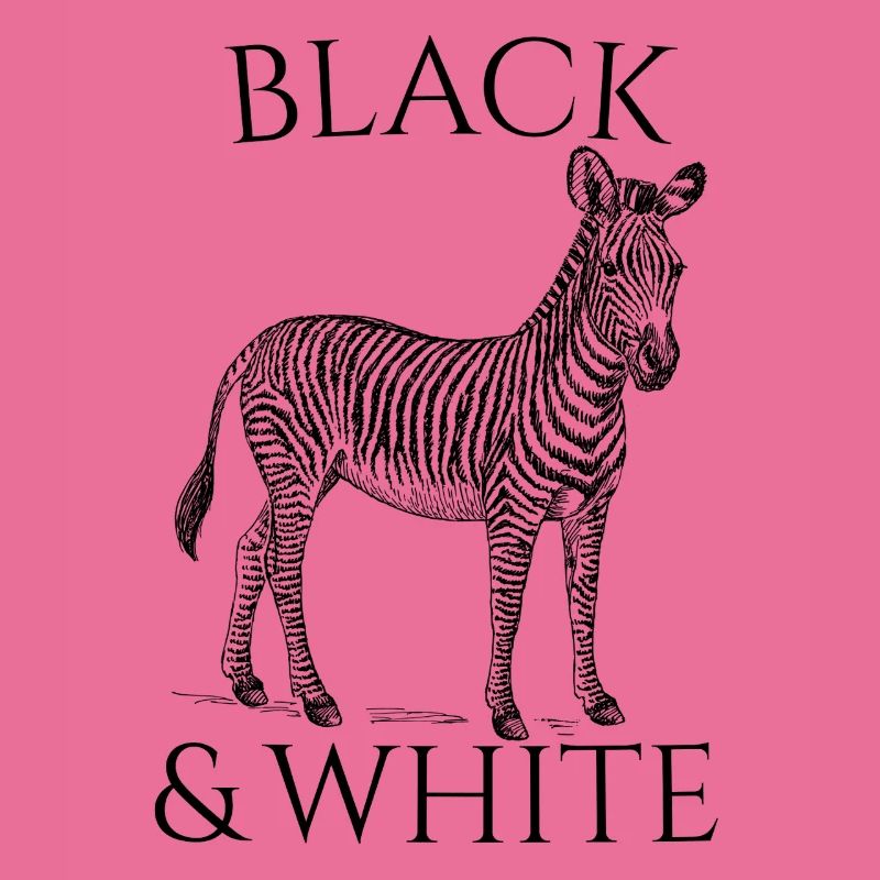 Black & White Vector Zebra – Tierdesign