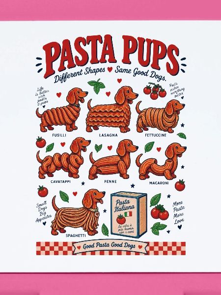 Pasta Pups Dachshund 