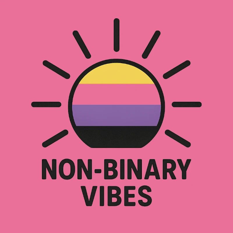 Non-Binary Vibes Sonnenlogo