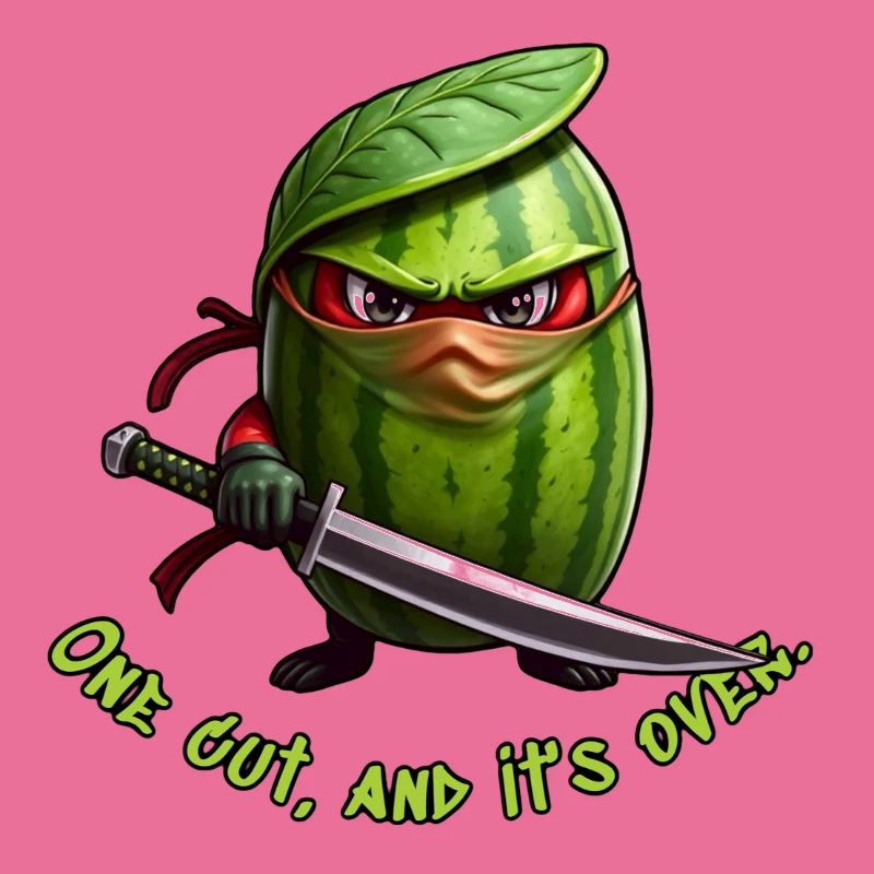 Ninja pastèque avec l’épée