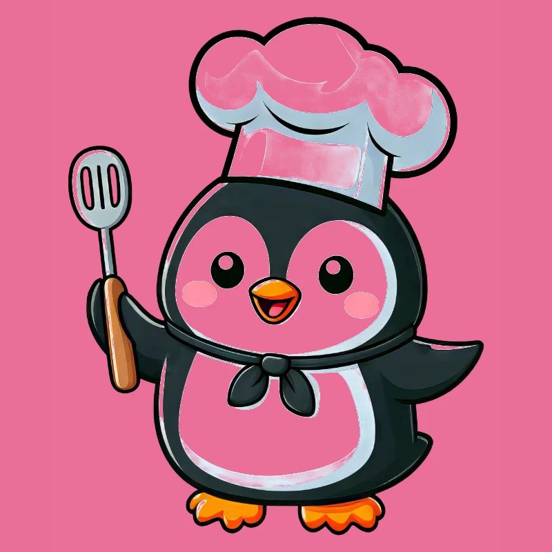 Mignon pingouin Chef bande dessinée conception de bande dessinée