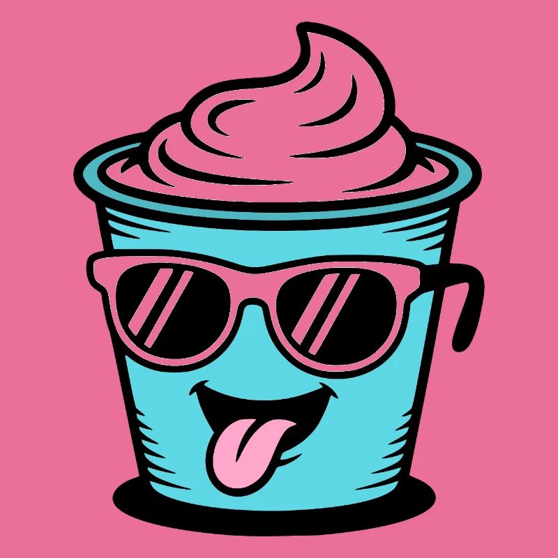 Becher Crème Frech Joghurt Rahm Sahne Eis Pudding