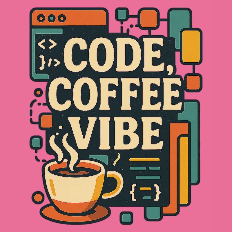 Code Coffee Vibe – T-shirt Programmeur drôle