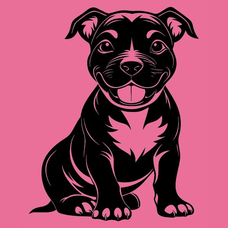 Doux Pitbul Heureux