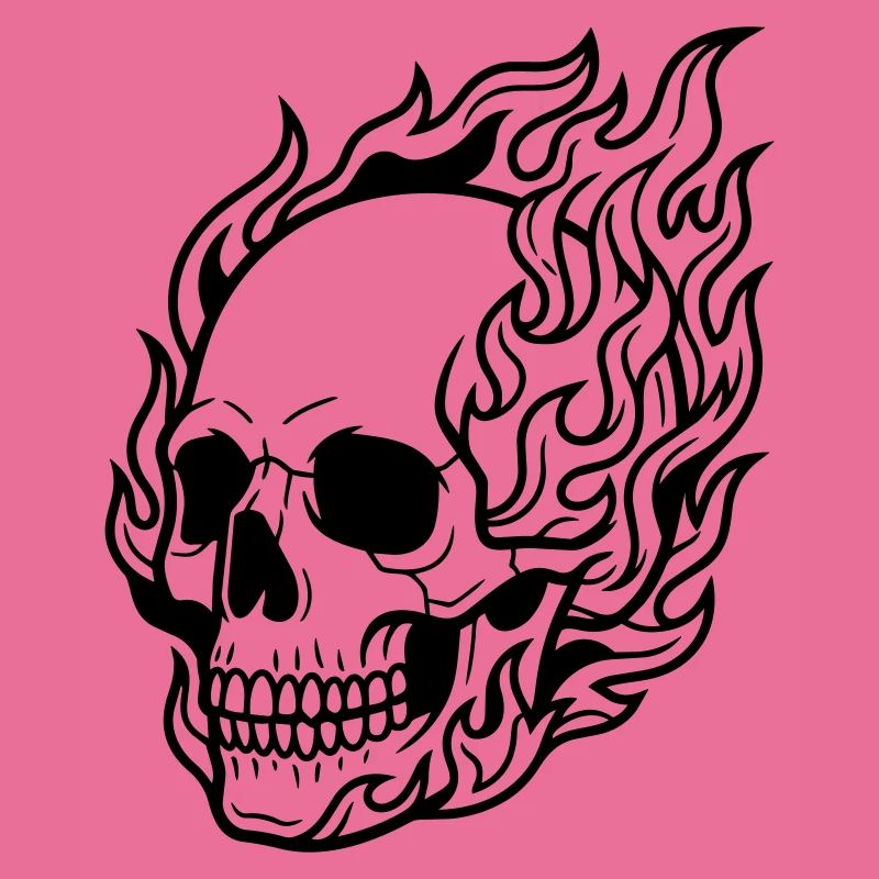 skull flame
