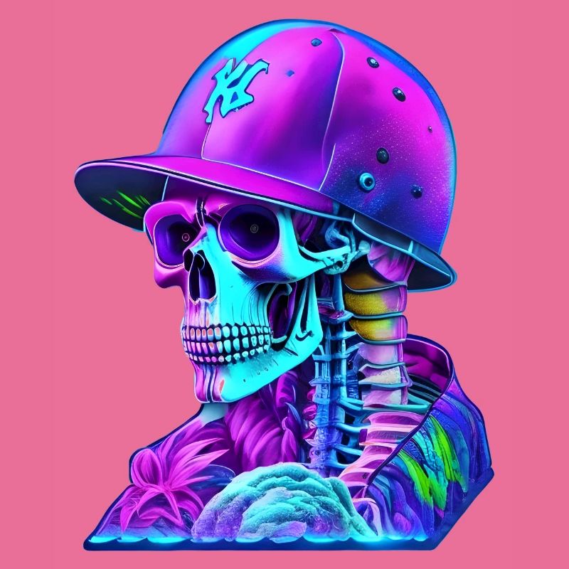 Skeleton with cap