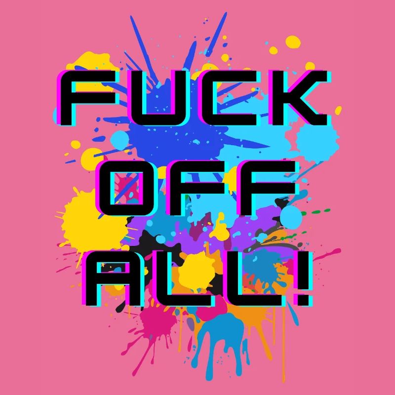 Texte expressif avec une explosion de couleurs