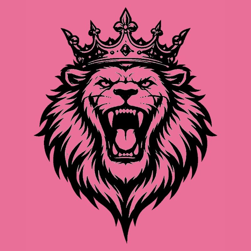 Roaring Lion with Crown