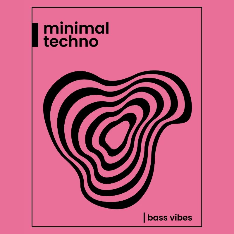 Conception minimale de l’affiche techno