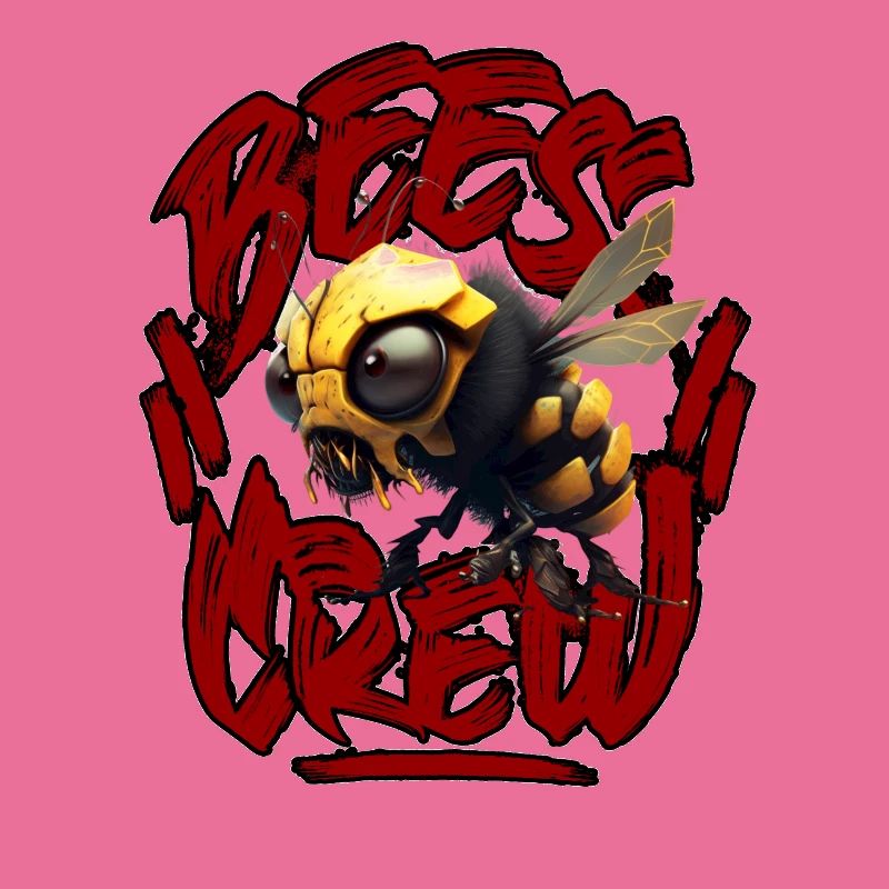 3d Bee CREW 2023red