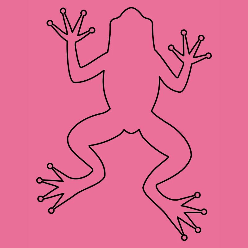 Frog toad tree frog silhouette