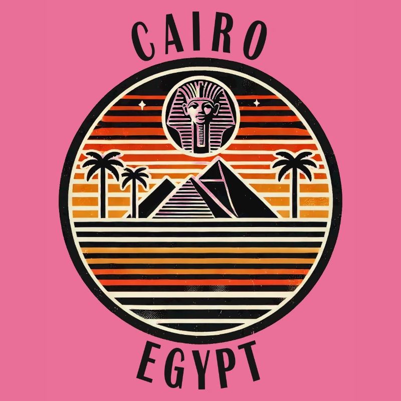 Conception de la pyramide du Caire en Égypte