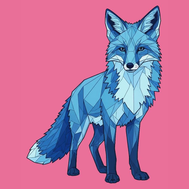 Blauer Polygonfuchs