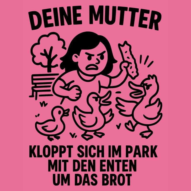 deine mutter park enten brot