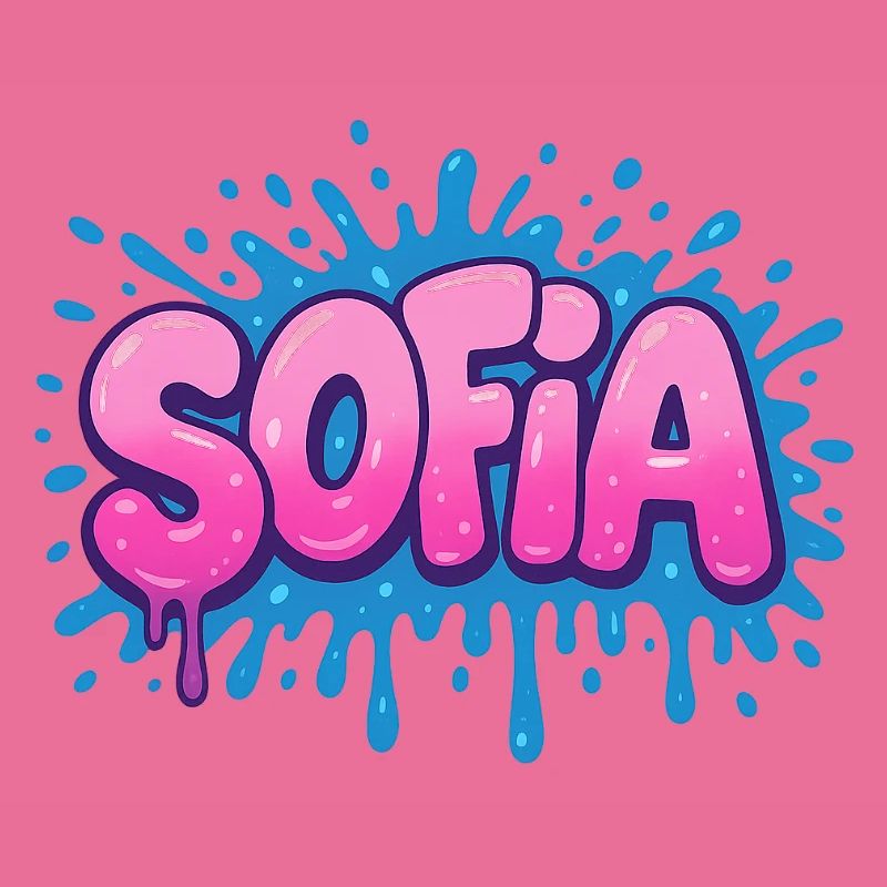 Graffiti SOFIA Name Gift Ideal Printable On