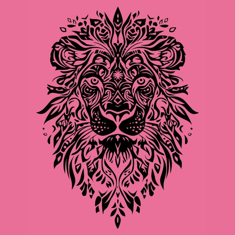 Visage de Mandala Lion