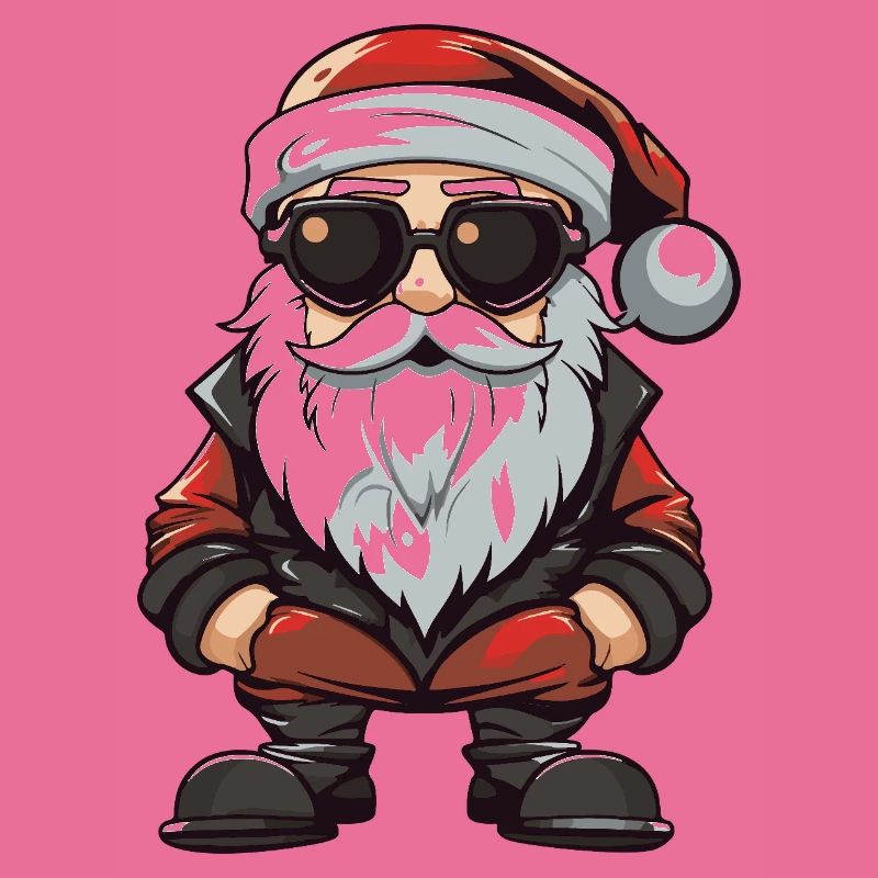Weihnachtsmann Comic Santa