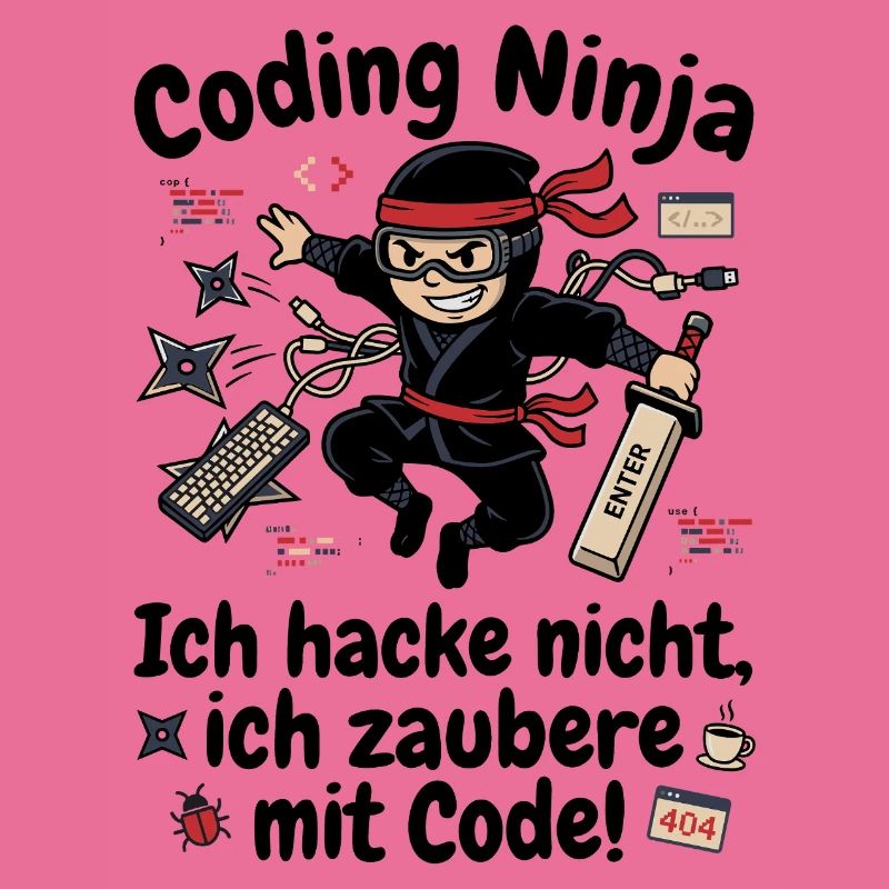Coder Ninja Programmierer Humor