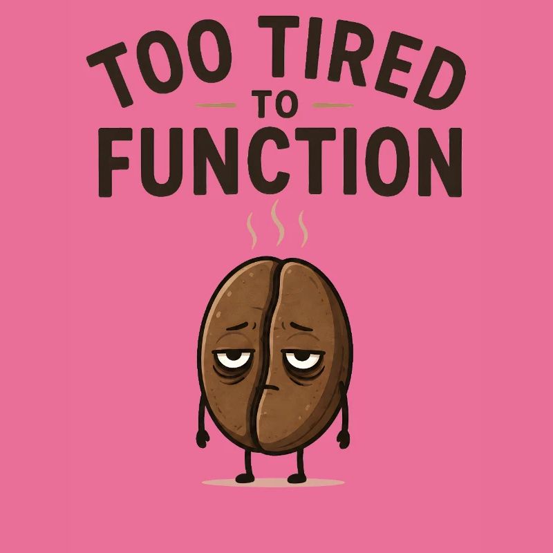 Too tired to function - Cute coffee bean gift idea