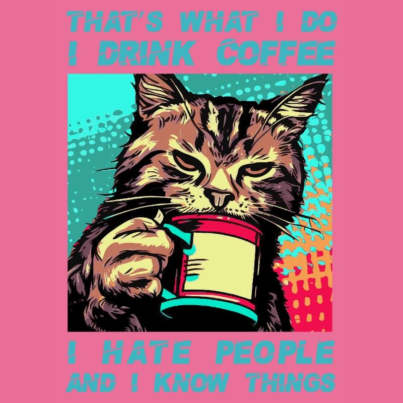 Kaffee mit einer Katze