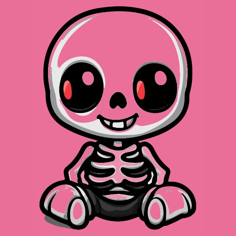 Skeleton Cute Halloween Comic