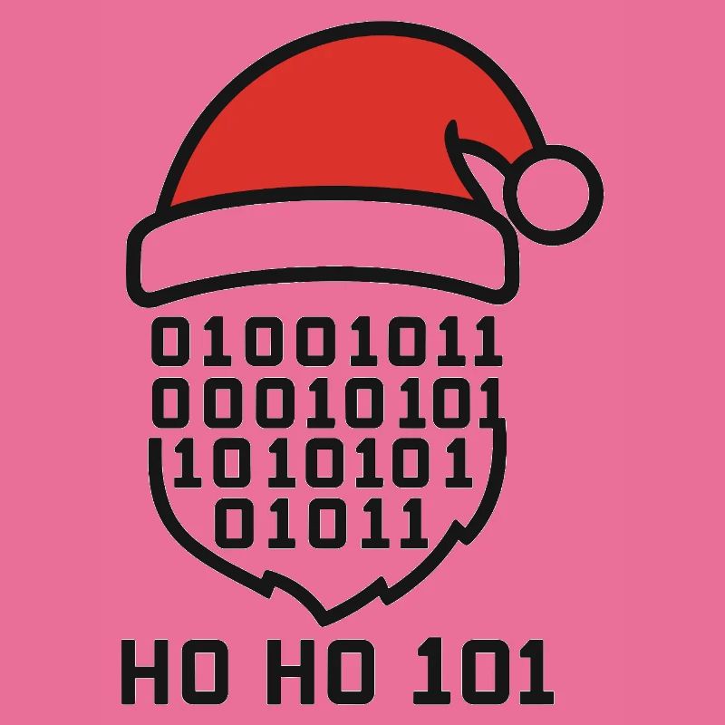 Code de Noël avec chapeau de Père Noël