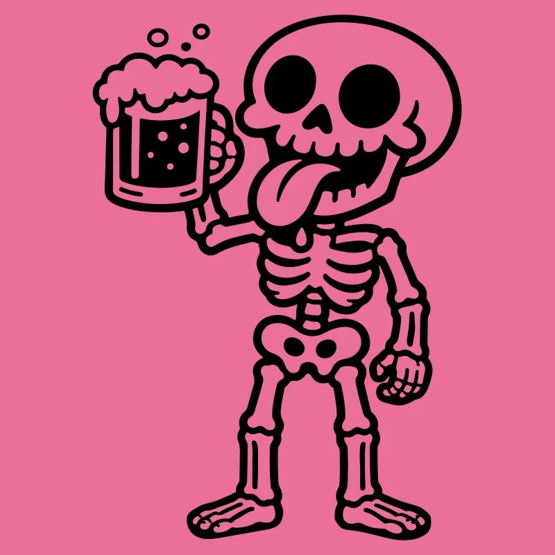 Skelett Bier Comic