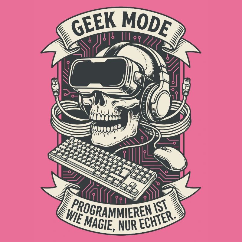 Codage de mode geek Crâne magique