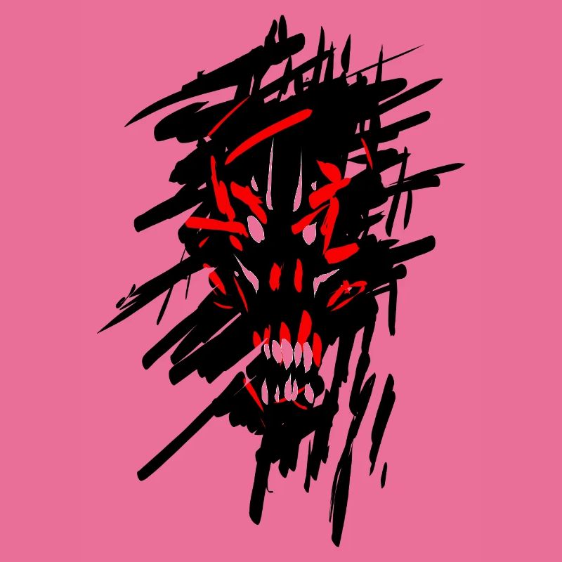 Devil horror graffiti