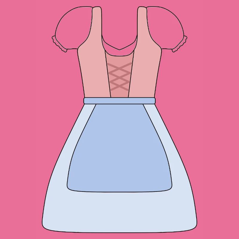 Conception de robe bavaroise traditionnelle Dirndl