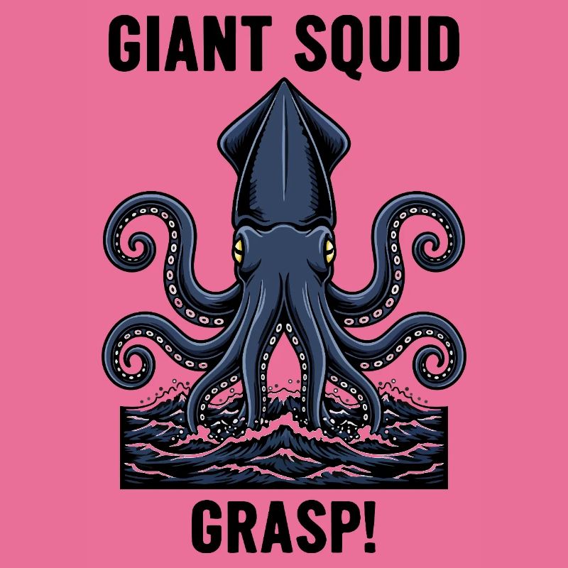 Calmar Géant Mer Abyss Grasp Giant Squid