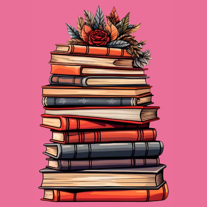 Stack of Books - Reading, Knowledge and Imagination.