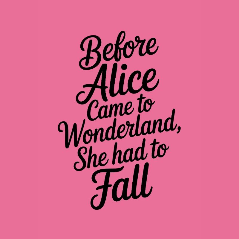 Wunderland Zitat in Script
