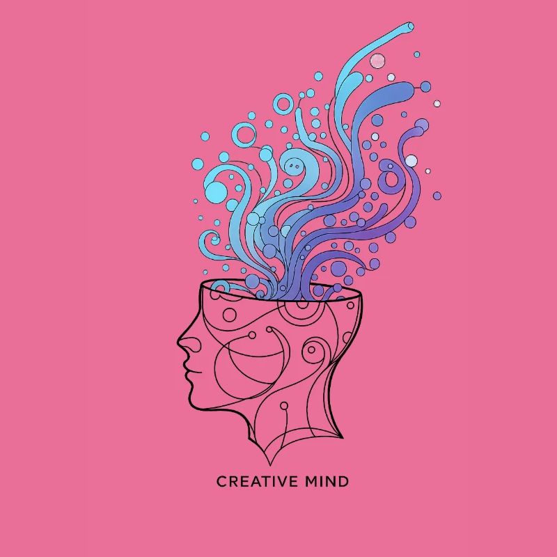 Creative Mind – Abstract Brain Illustration