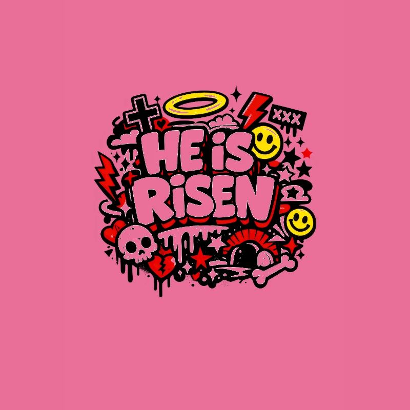 He is Risen Graffiti Ostern