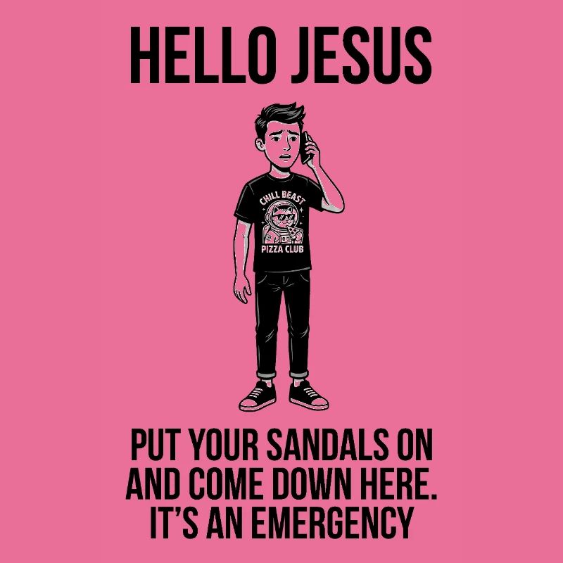 Hello Jesus - Dank Meme Sarcastic