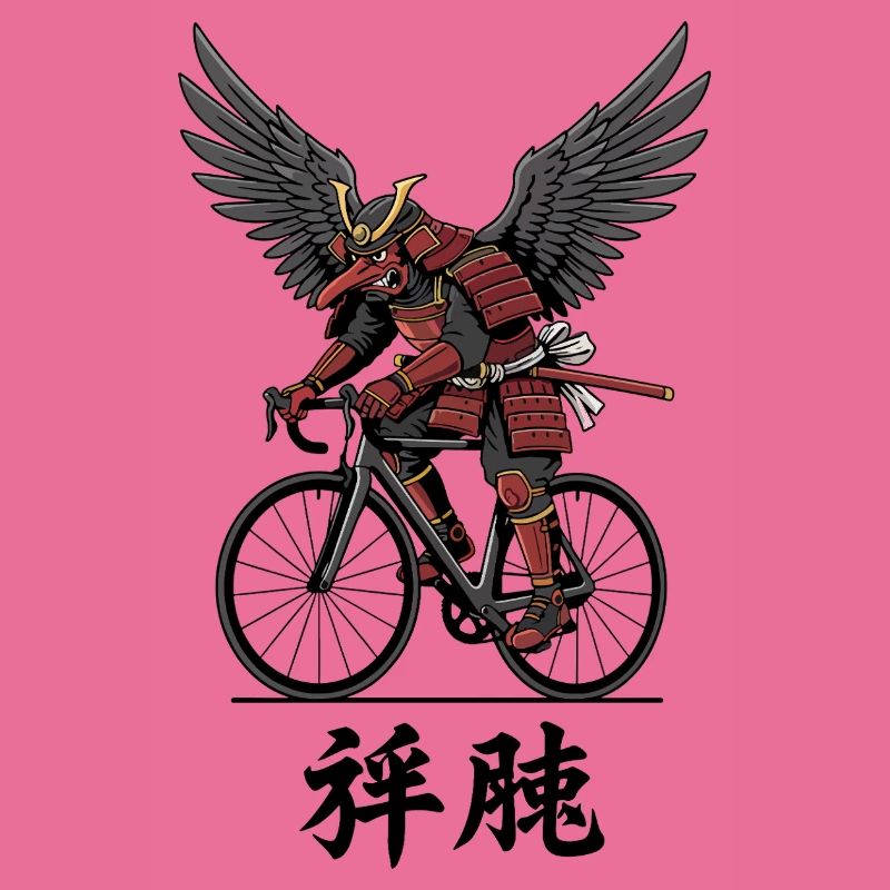 Samouraï ailé à vélo