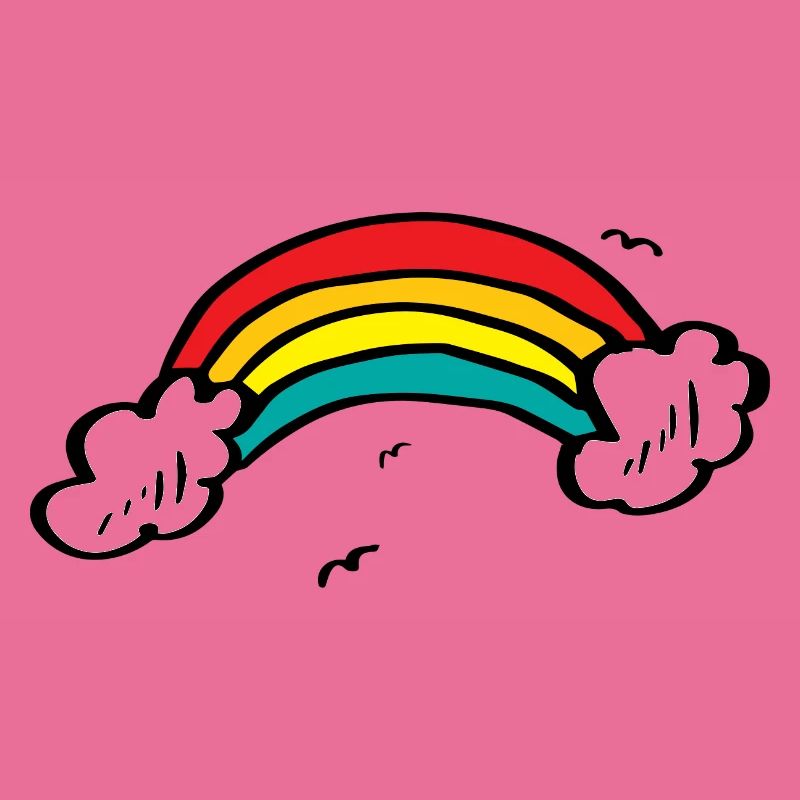 Lebendiger Regenbogenbogen