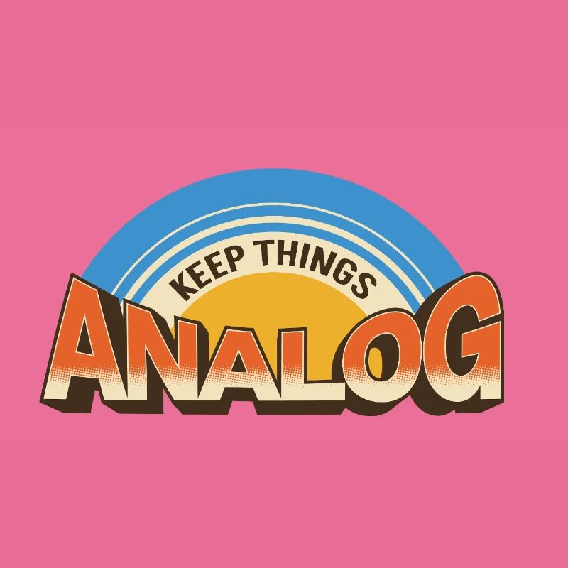 Keep Things Analog – Retro Tech-Statement