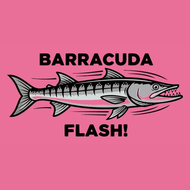 Barracuda Flash Prédateur Mer Barracuda