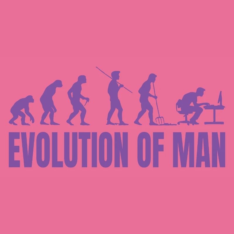 Programmer Computer Freak Evolution Retro