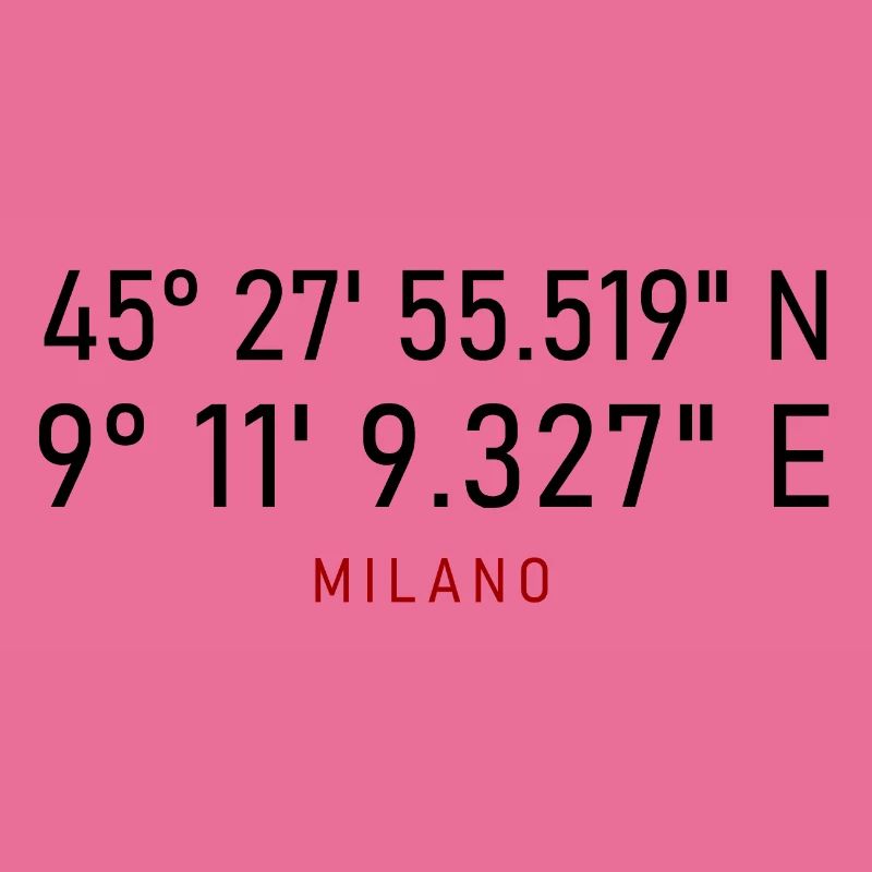 Milano Red Lettering Coordinates