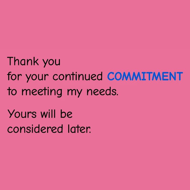 Baby Performance Review - Commitment
