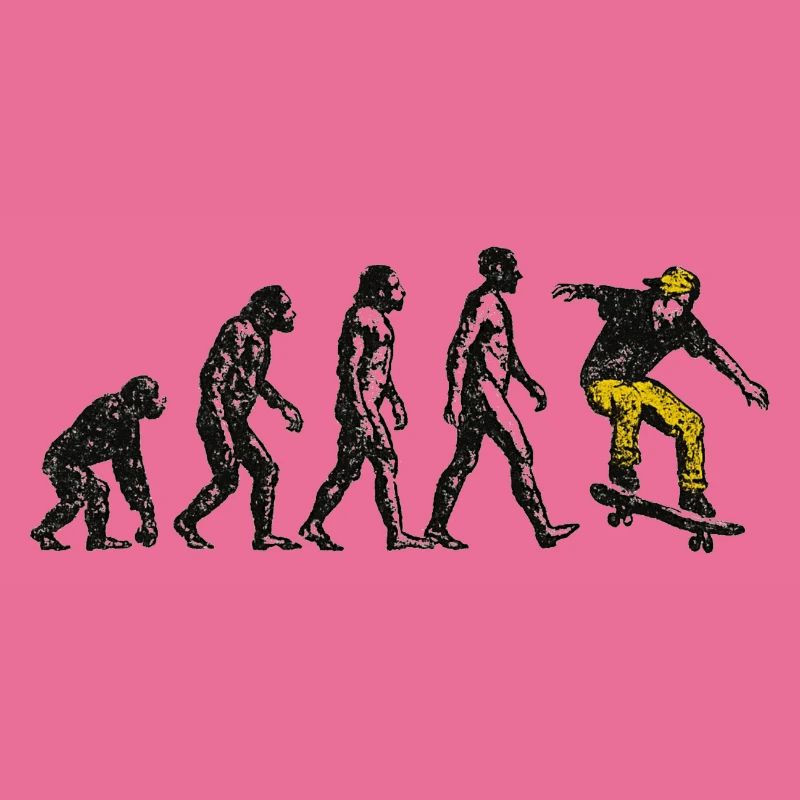 Evolution Skateboarder – Grunge Skate Design