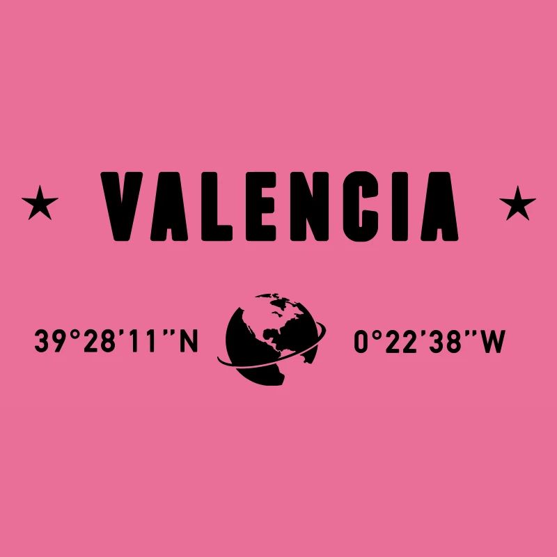 Valencia Spain Gps Coordinates Globe