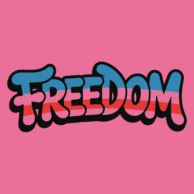 Freedom Typografie Statement Design