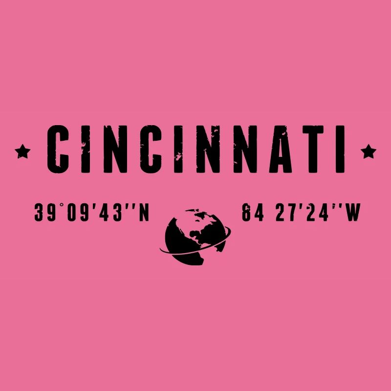 Cincinnati Ohio Coordinates Gps Globe