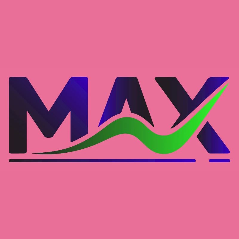 MAX Wave Gradient Logo Tee
