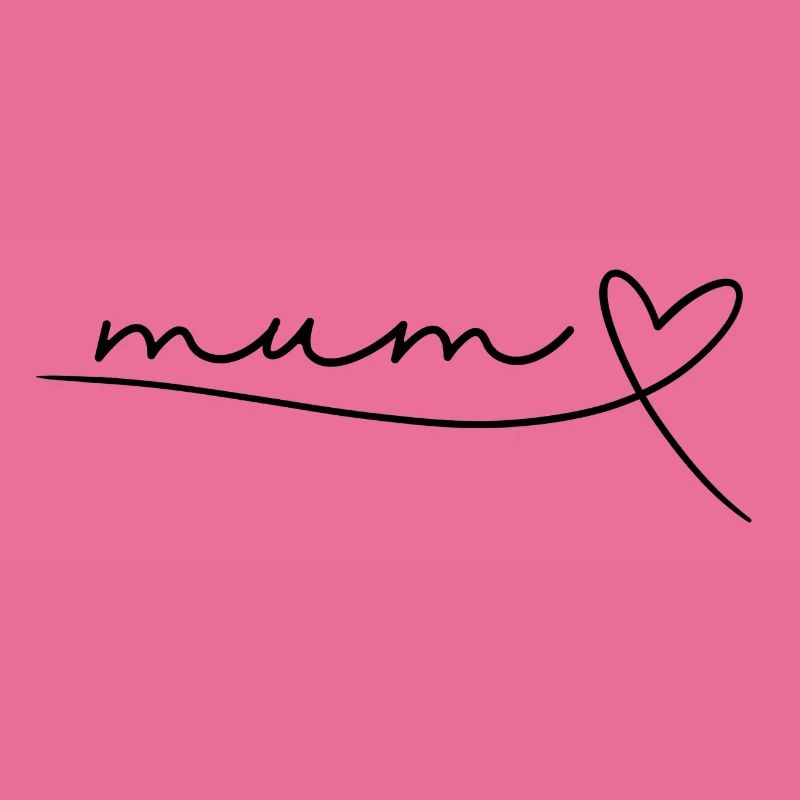 Mum Mom Mama Mutter Geschenk Muttertag, Herz